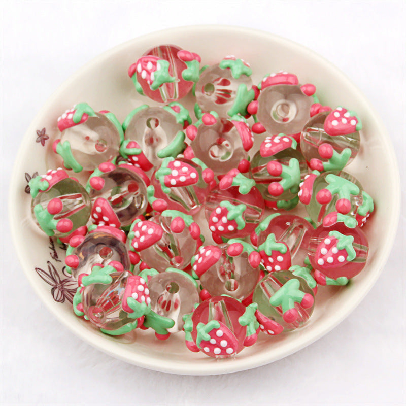 NO.8 Transparent Beads + Strawberry Cherry