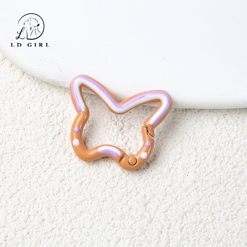 A butterfly spring buckle, DIY buckle, jewelry accessories