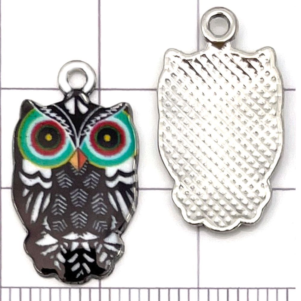 NO.17 Mix 20 metal owl pendants