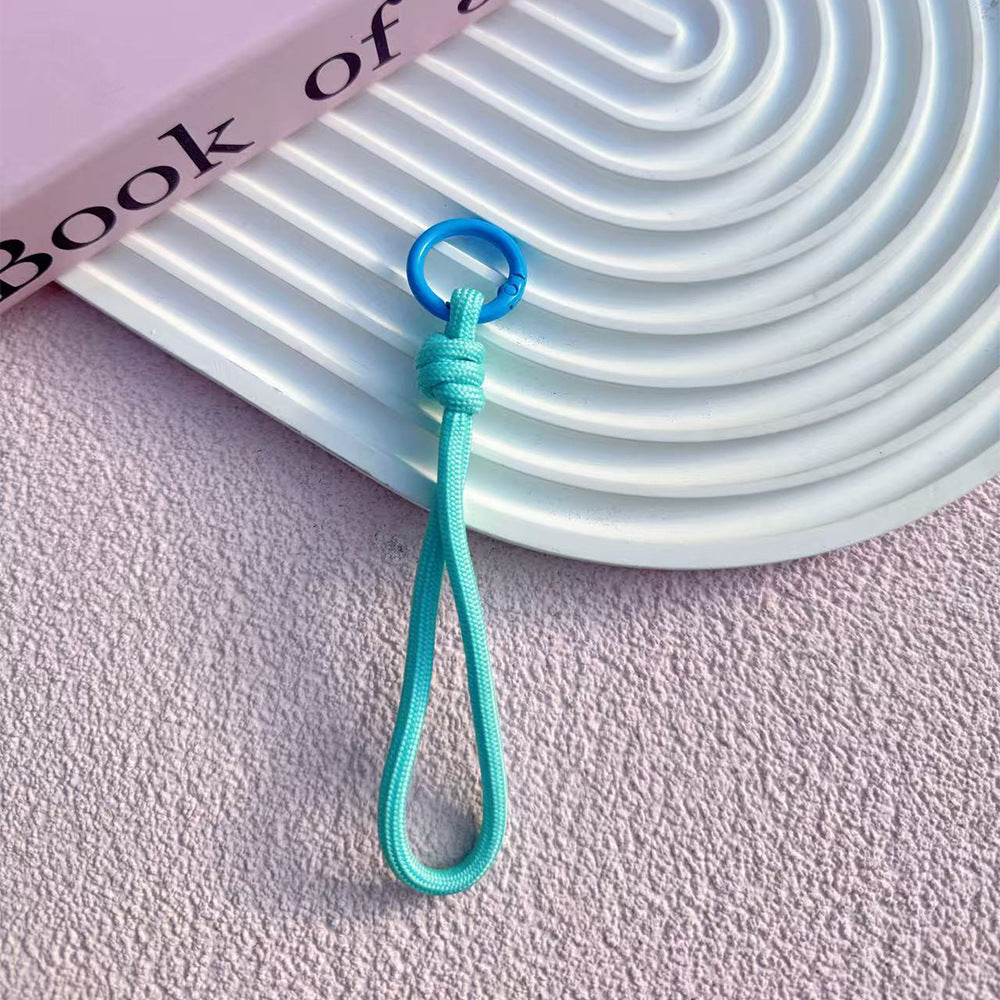 B5 short monochrome knotted mobile phone lanyard/hand-woven/wrist rope/water cup anti-lost rope/