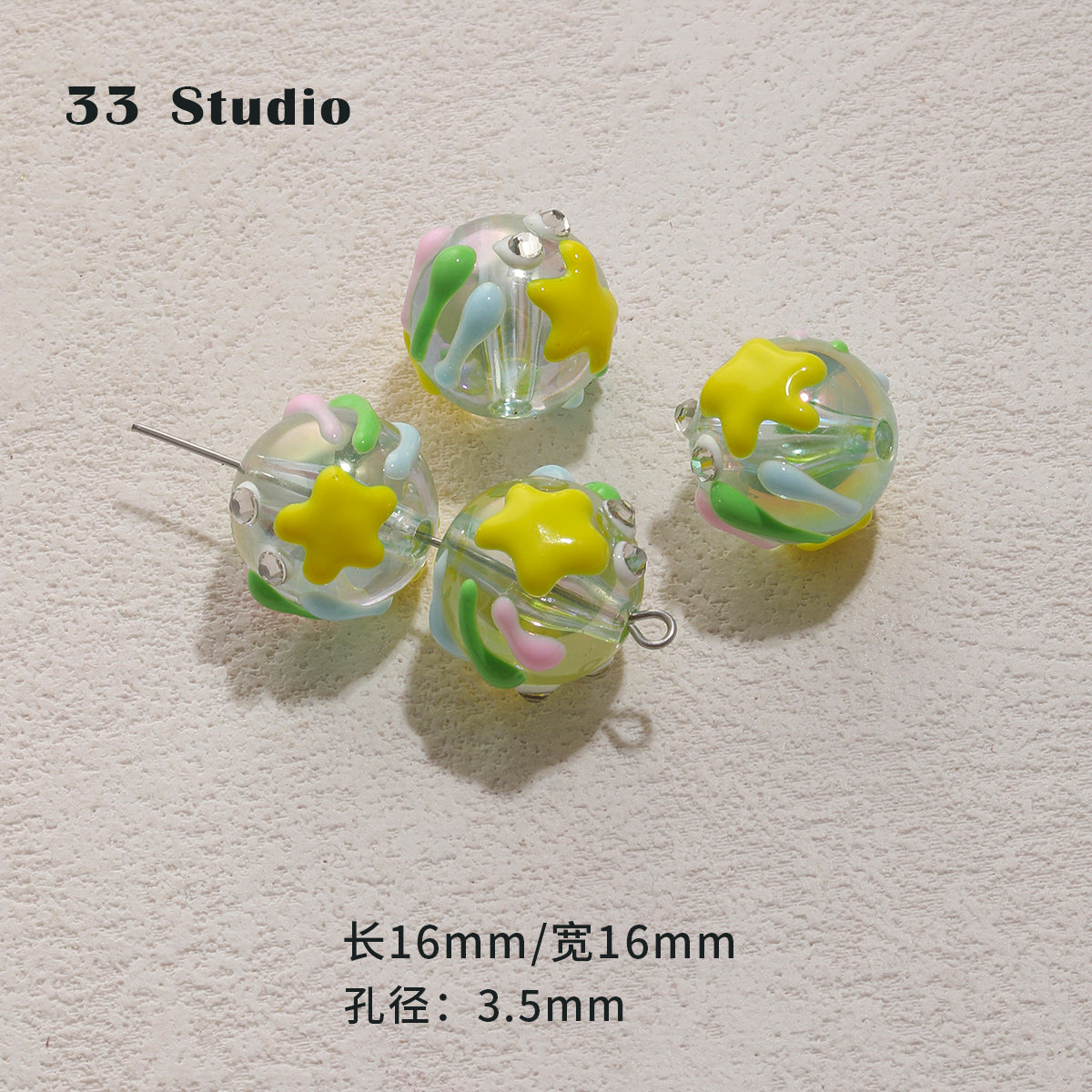 Heavy industry hand-painted beads/glazed beads/partition beads/DIY accessories