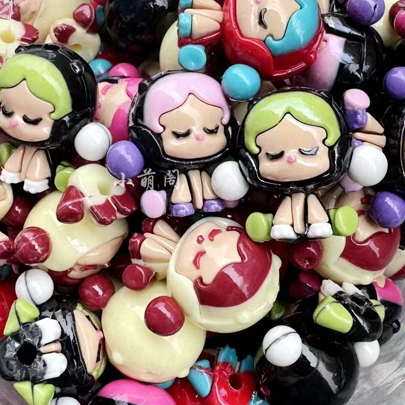 A1 Silicone focal beads pop mart