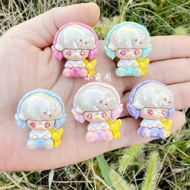 A4 silicone focal bead pop mart