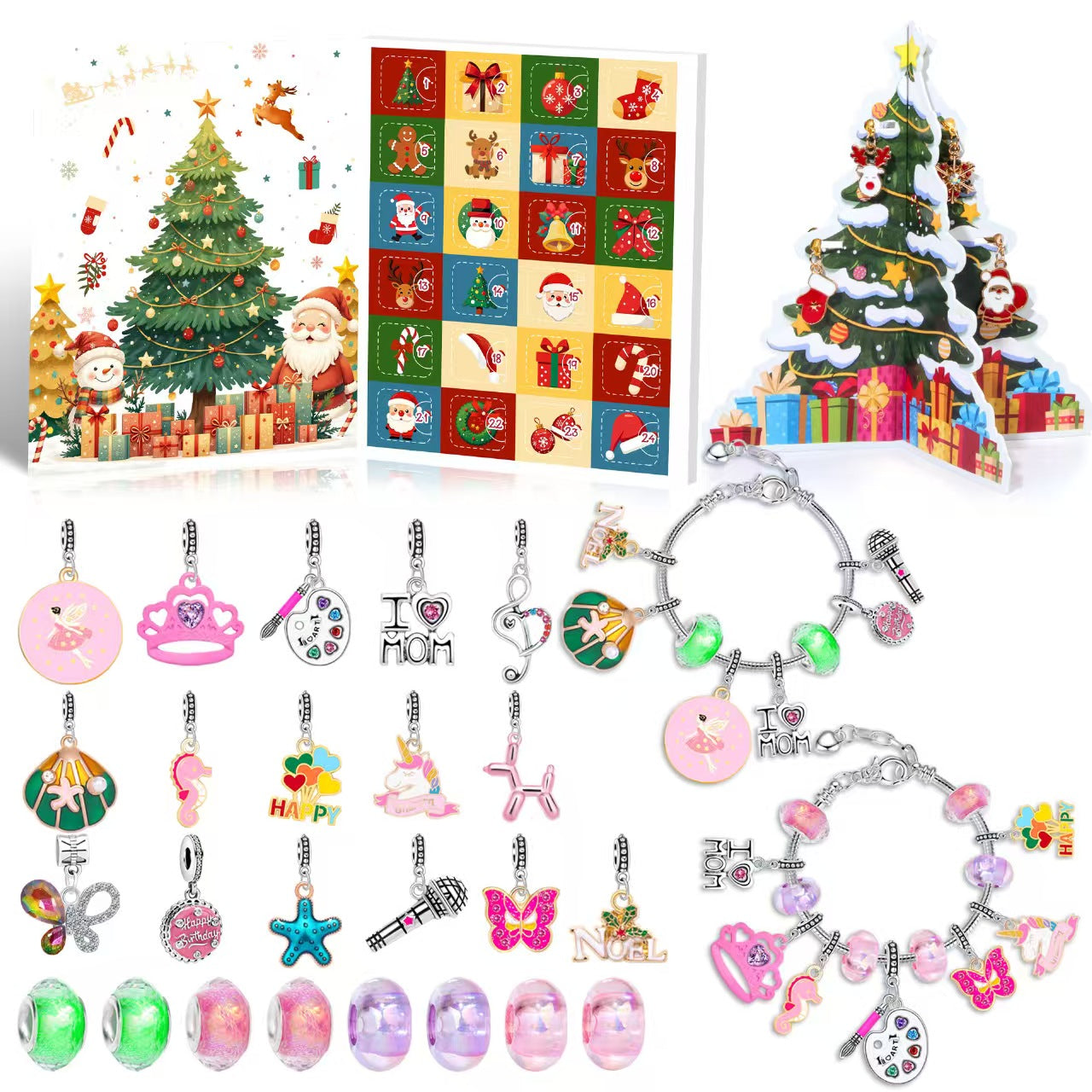 34Types, GIFT! Christmas Style DIY Beads Set