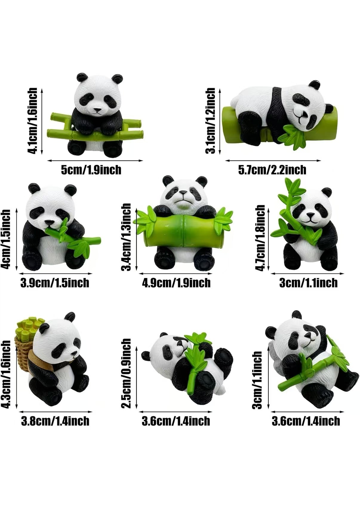 Panda Toy set(8PCS)