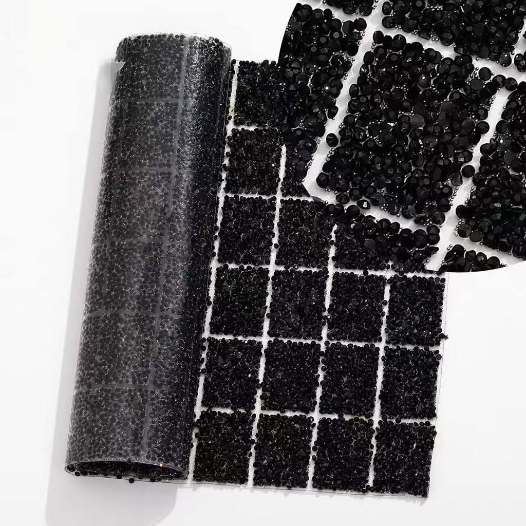 14-Color Flat Bottom Round Diamond Square Diamond, [Whole sheet 24*40cm, small squares 3*4cm]